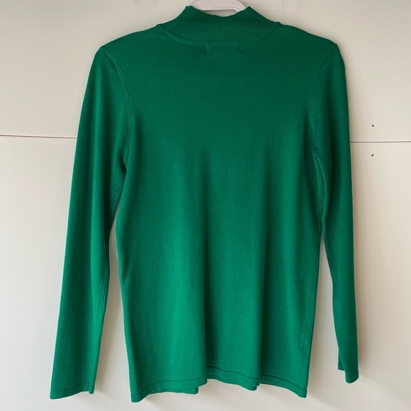 Green Sweater Blouse Top Shirt Button Sleeves St Patrick's Day Sweater, Sz M - Picture 10 of 12